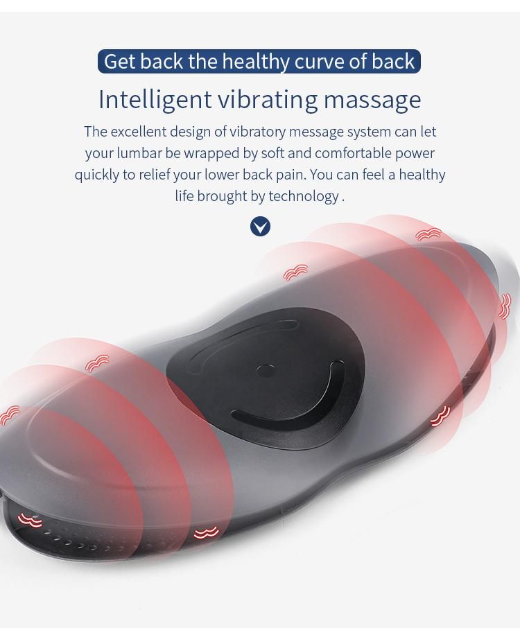 Electric Lumbar Traction Device Massager with Heat Function & Adjustable Intensity, Electric Inflatable Back Stretcher Device