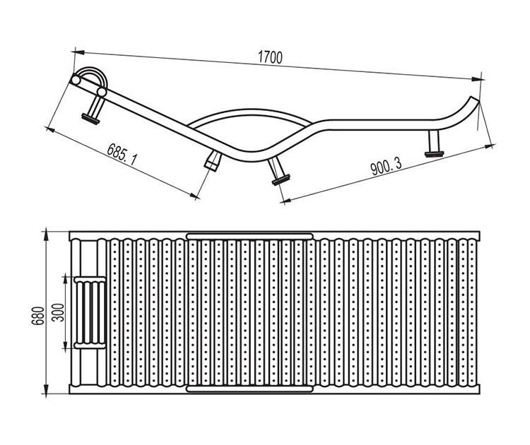 Stainless Whole Body Message Bed