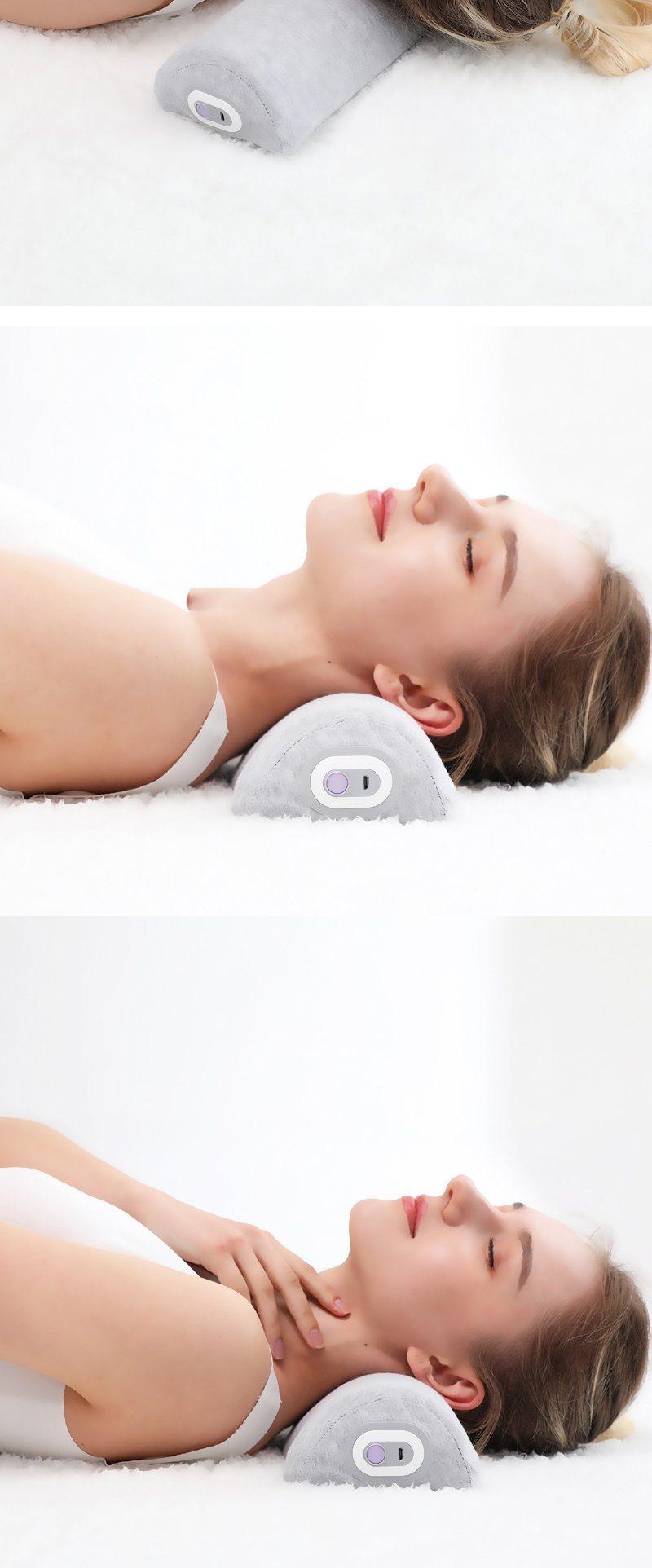 Pop Relax Relief Pain Massage Neck Pillow for Neck Relax Latest Memory Foam Vibration Massage