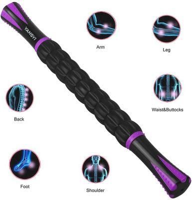 Handheld Massage Equipment Leg Foot Roller ABS Handle TPR Stick