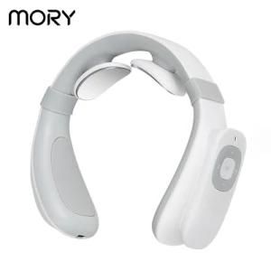 Mory Massage Electric Pulse Massager Collar Device Dropshipping Electronic Heated Impulse U Shaped Neck Massager