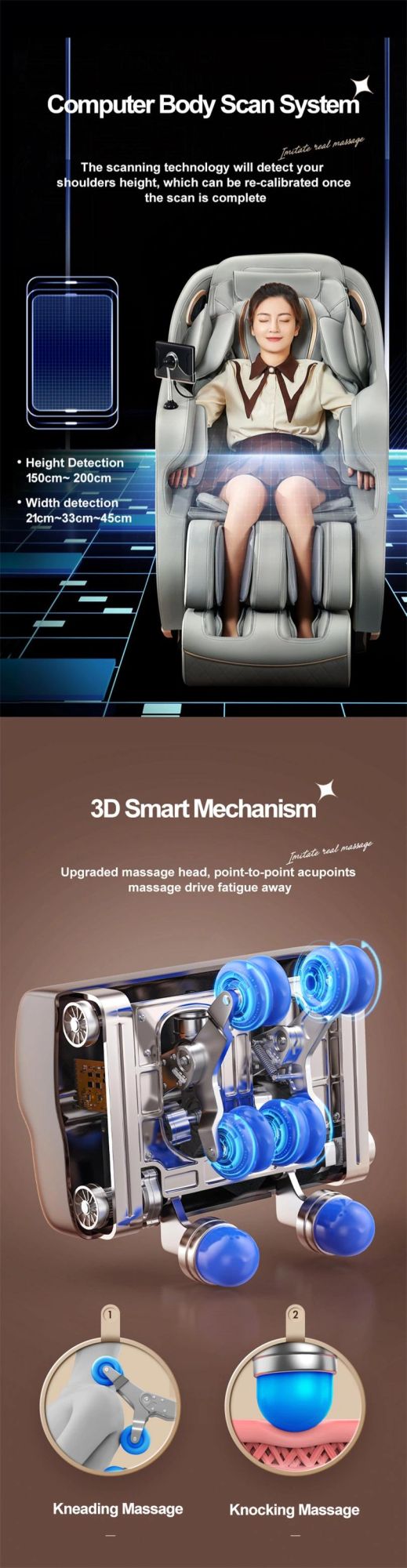 2022 Airbag Massage Bluetooth Speaker Foot Roller