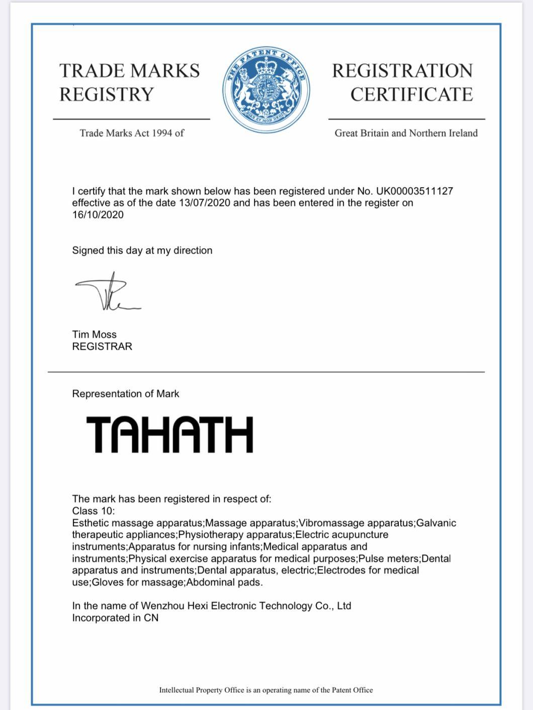 White Rechargeable Tahath Carton 8.2 X 5.2 3.8 Inches; 1.32 Pounds Infrared Massager Eye Bags