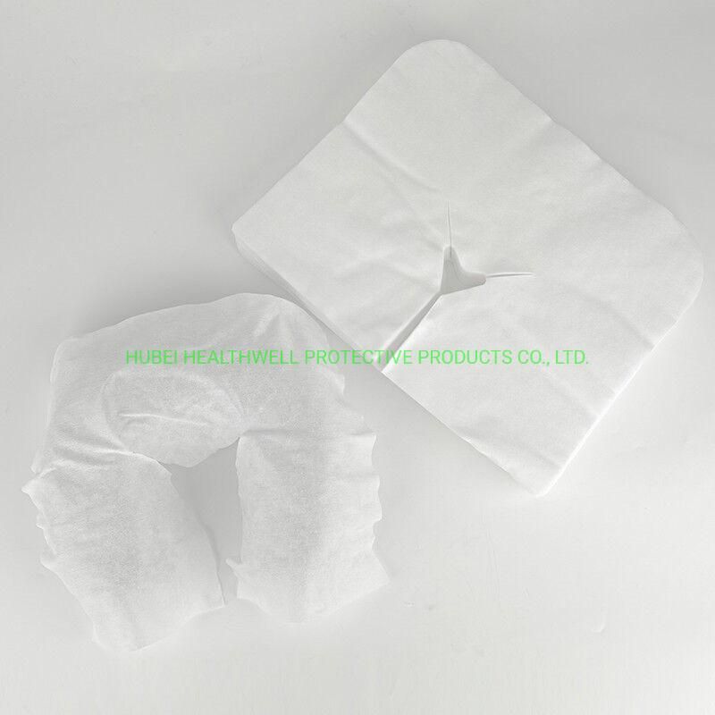 Disposable Soft Spunlace Nonwoven Face Cradle Covers Headrest Cover for Massage