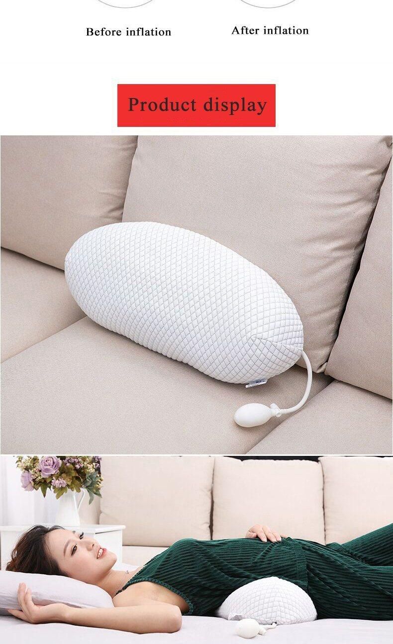 Height Adjustable Heating Massager Waist Pillow Pain Relief Light Therapy