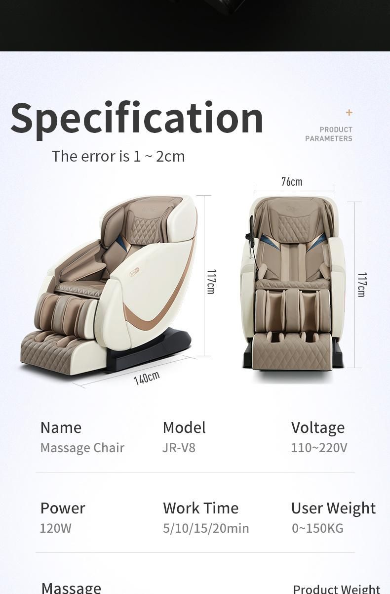 149cm SL Track Massage Chair Best New Design Luxury Shiatsu Smart Massage Chair Kneading