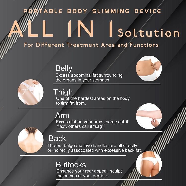 Home Use Ultrasonic EMS Body 7 in 1 EMS Body Slimming Cavitation Machine Weight Loss Massager