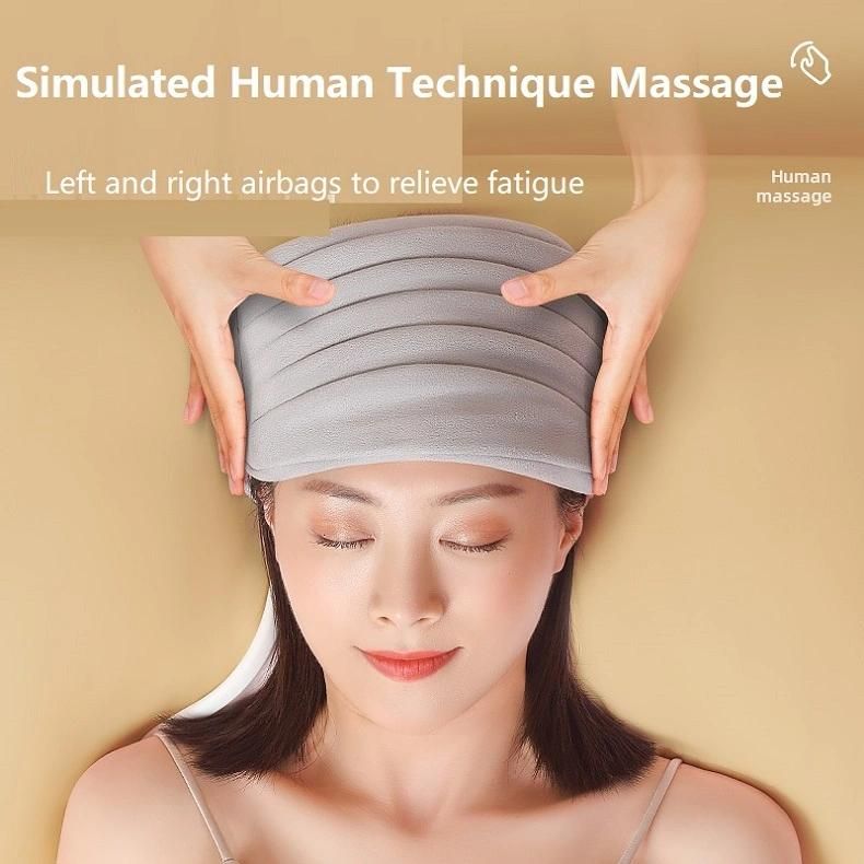 2022 Newest Design Airbag Hot Compress Head Massager for Home, Office, Travel Massage Head Products