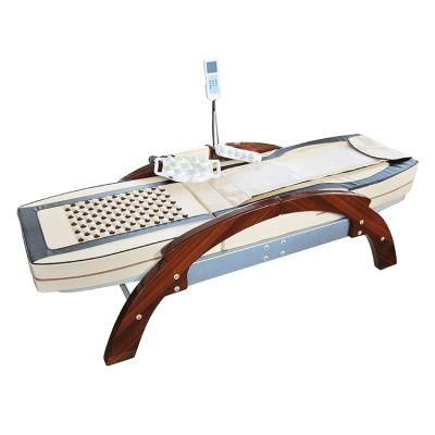 Luxury Jade Thermal Wooden Massage Bed Chinese Best Full Body Spine Thai Far Infrared Heated Massage Table