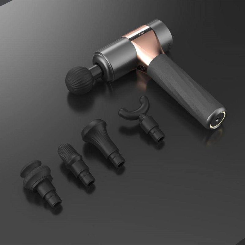 Professional Touch Screen Therapy 6 Head Sport Massage Gun Percussion Fascia Electric Vibration Body Portable Gun Massager Deep Tissue Muscle Massage