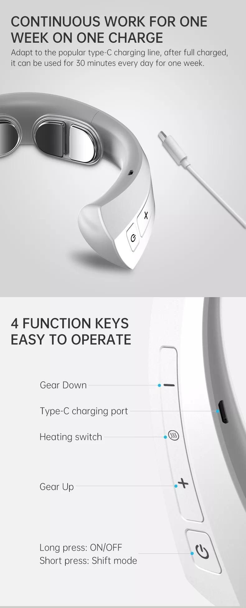 Wireless Control Multi-Mode Smart Neck Massager