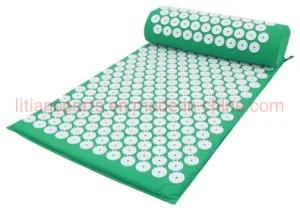 Litian 100% Organic Linen Acupressure Mat Coconut Filler Acupuncture Mat