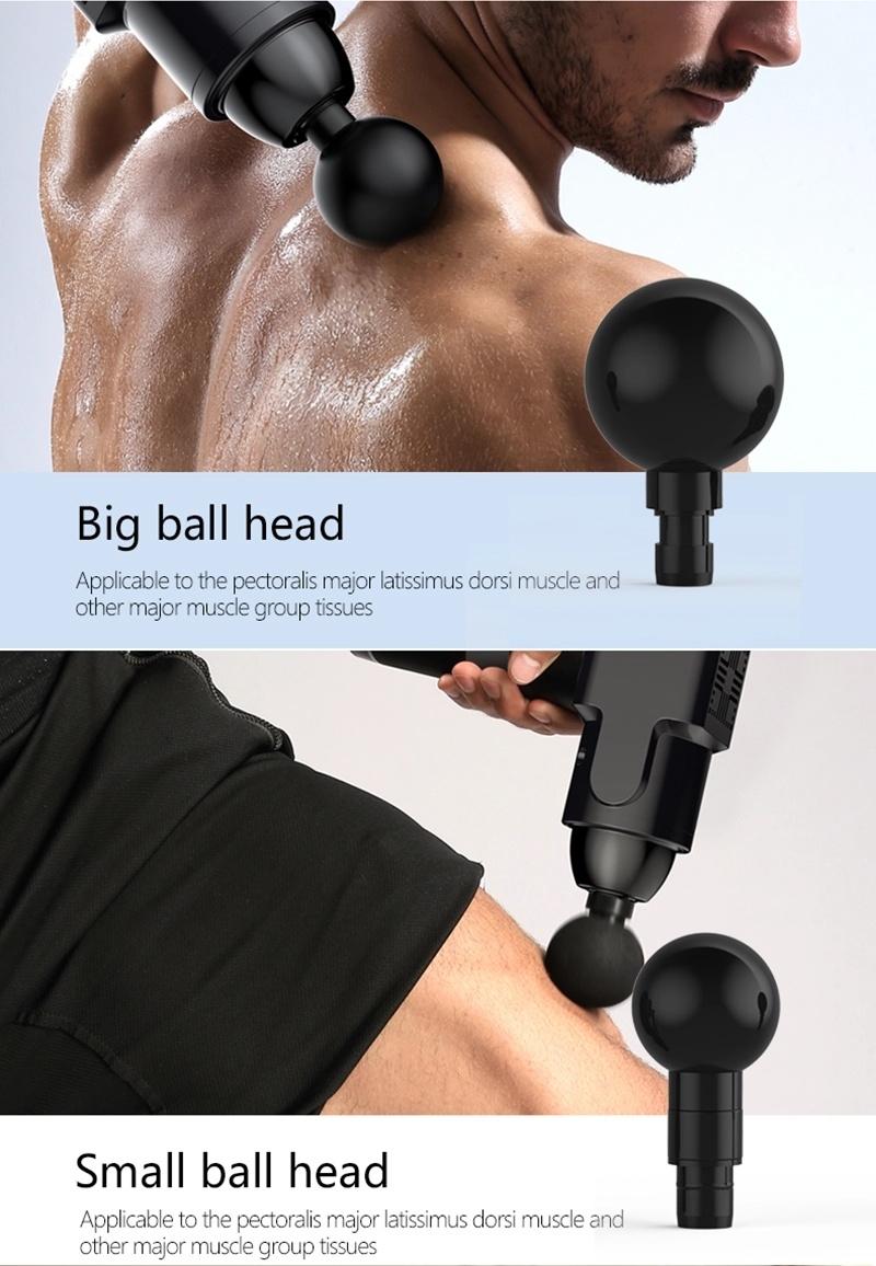 Km Handheld Muscle Massage Gun Fitness Sports Full Body Relax Recovery Cordless Vibration Massager Pistolet Pistola De Masaje