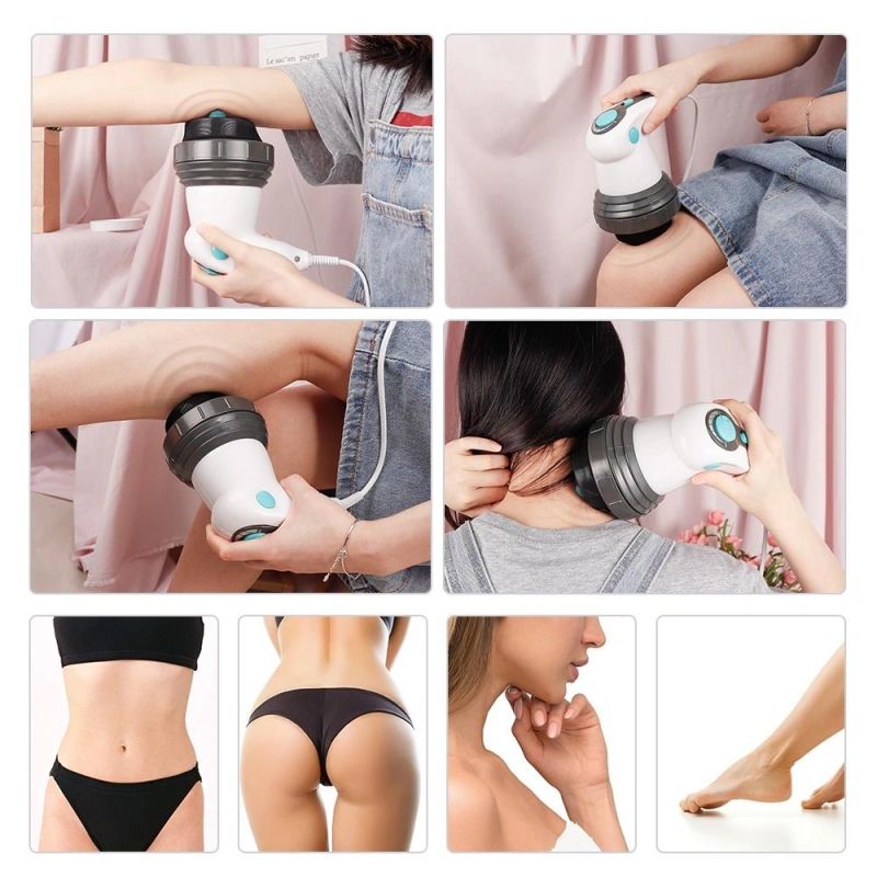 4 in 1 Electric Vibration Full Body Massager Slimming Massage Roller for Waist Losing Weight Anti Cellulite Body Lifting Device