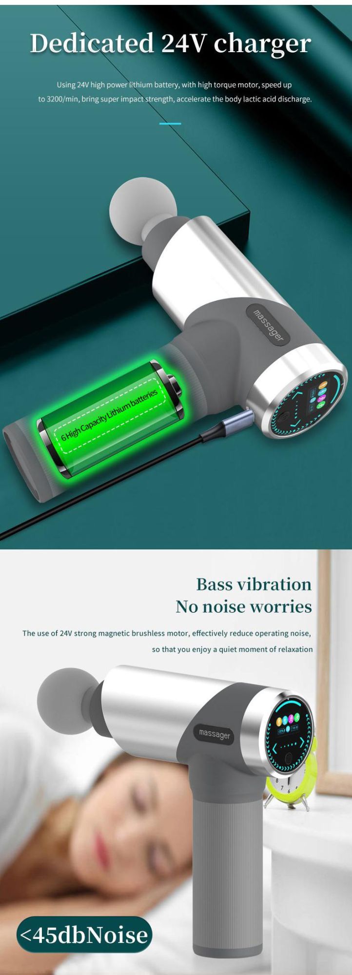 High Tech Portable Mini Massage Gun for Muscle Relaxation