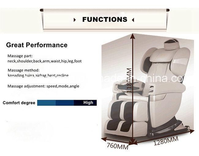 Full Body Electric Airbags Shiatsu Massage Chair Equipment