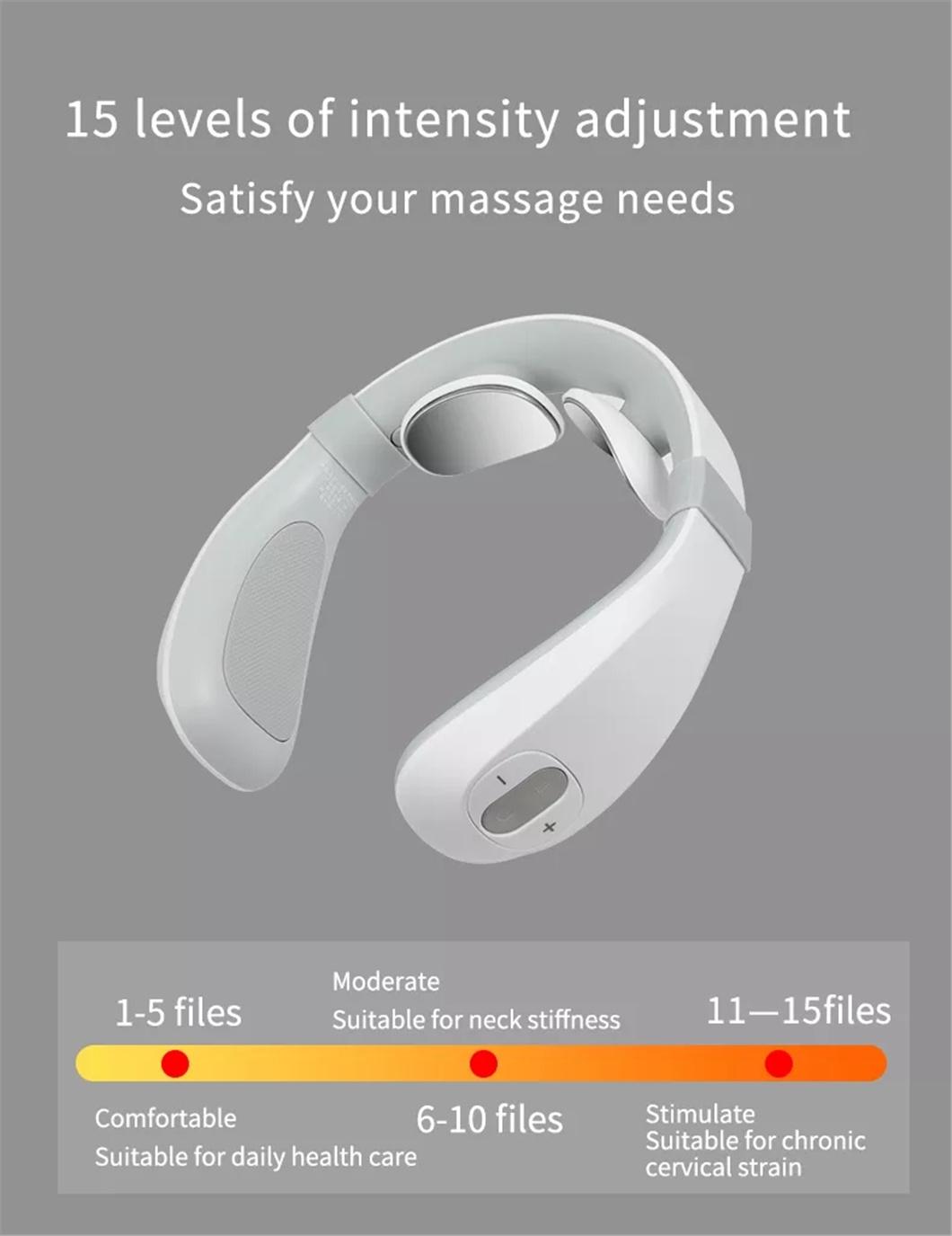 Wireless Cervical Neck Kneading Massager Pain Relief Tool Health Care Relaxation Vertebra Neck Massage Device