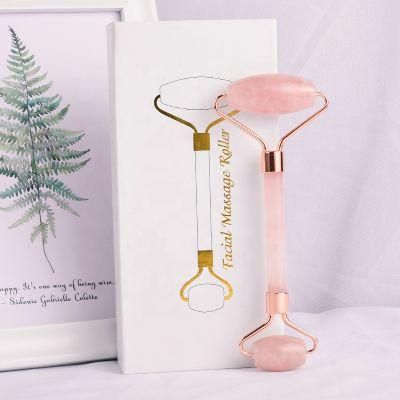 Rose Quartz Jade Roller Massager Anniversary Gift