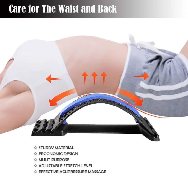 Back Stretcher, Lumbar Traction Device with Built-in Sciatica to Relieve Spinal Stenosis and Pain Relief