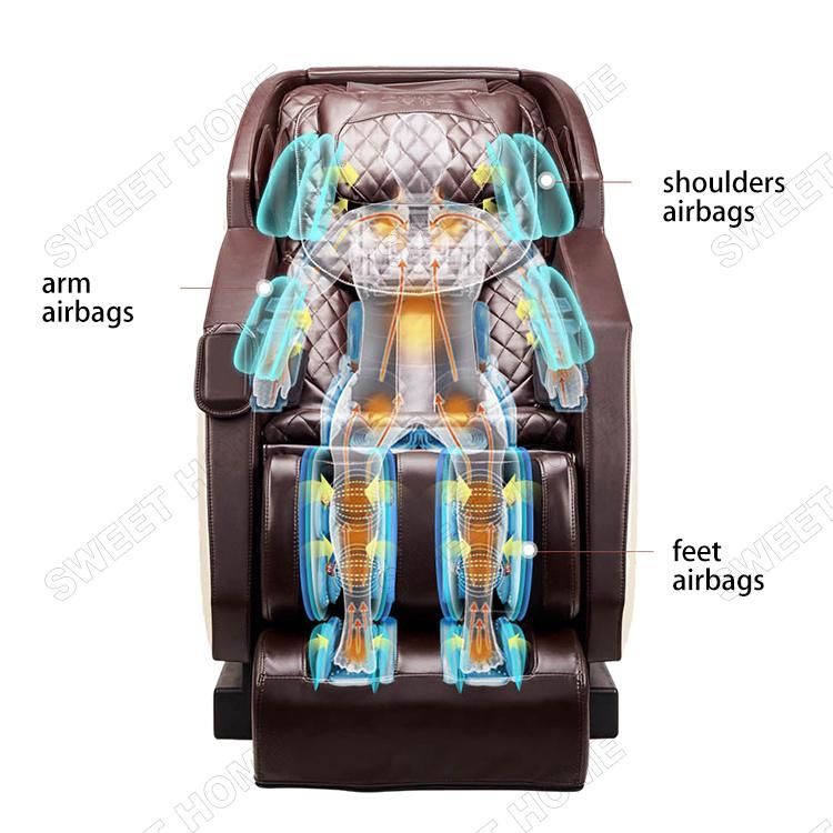 Wholesale Luxury Electric Full Body Shiatsu 3D Zero Gravity Recliner SL Track Back Arm Leg Foot Office Sofa Massage Chair