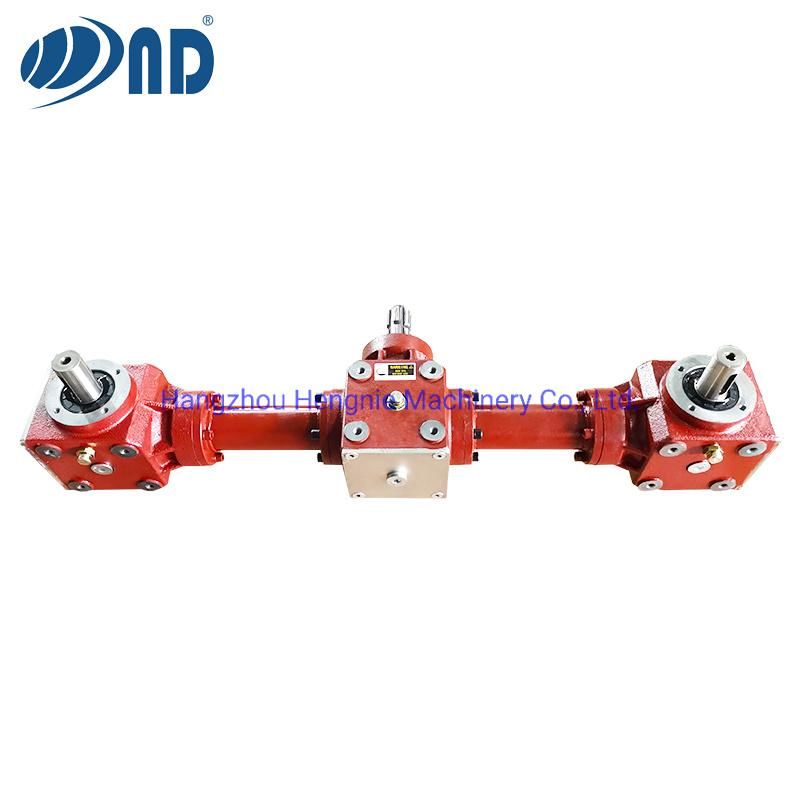 Agricultural Three-Conjoined Gearbox Agriculture Gear Box Pto Used by Different Conveyors Straw Blower