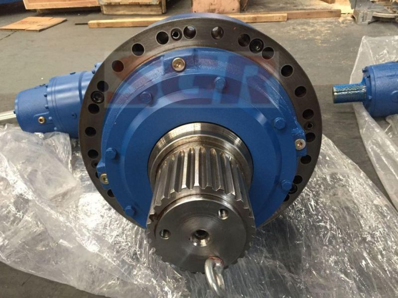 Customized High Torque Right Angle Planetary Gearbox Coupled with ABB Hydraulic Motor