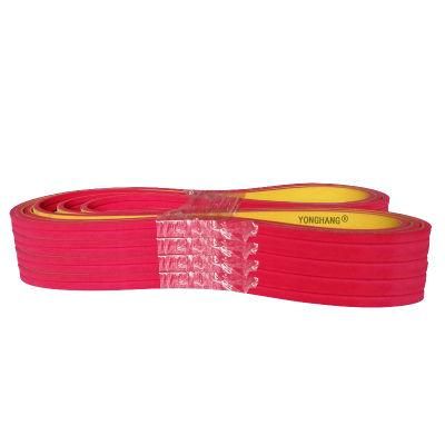 Red Plastic Slotted Lens Conveyor Belt for Tractor etc.