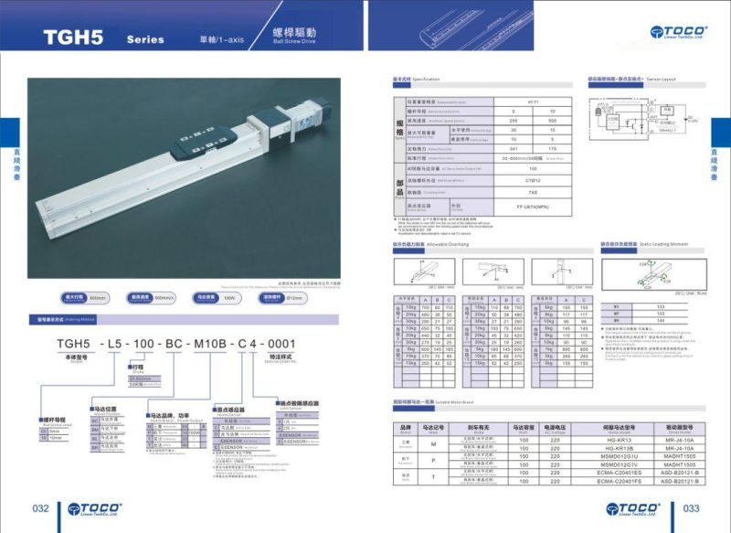 Tgb Linear Module Toco Brand Single Axis Robot From Taiwan