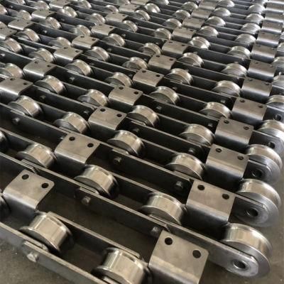 P200f8 Large Pitch ISO and ANSI Standard Industrial Transmission Driving Conveyor Chains with Attachments