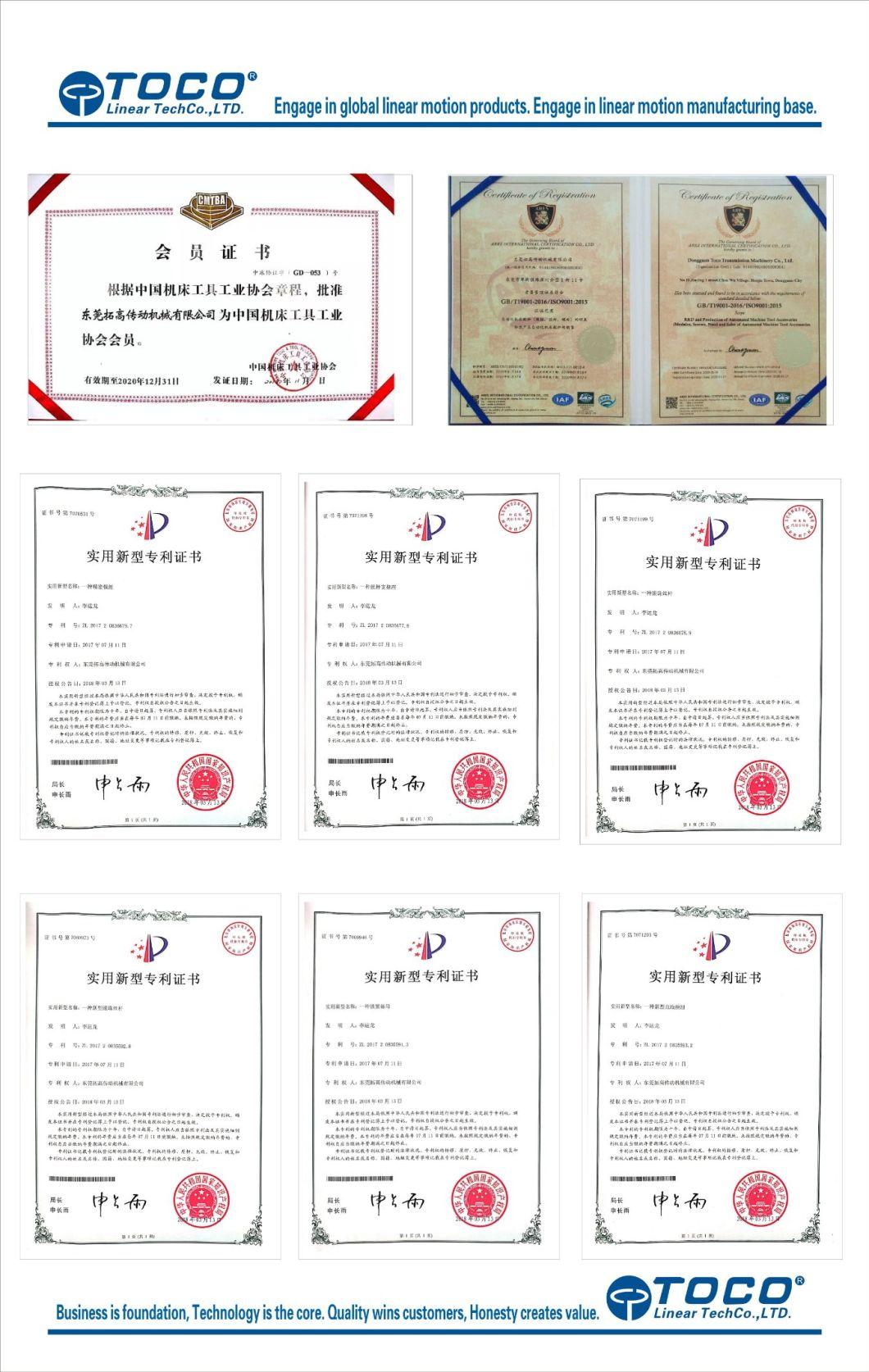 Toco Built-in Lm Guide Electric Actuator The Same as Commonly Used Taiwan Dimension More Size