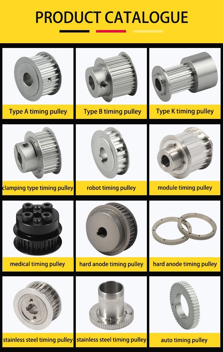 High Precision High Torque Stainless Steel Timing Belt Pulley