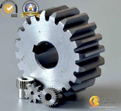 OEM Transmission Straight Teethed Bevel Helical Differential Gear with Keyway