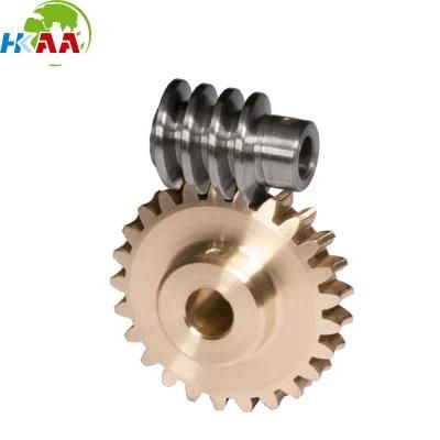 Custom Machining Steel or Brass Small Worm Gear Sets