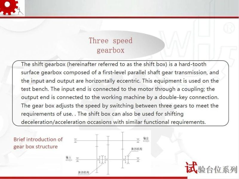 GS3f605 Test Bench Three Gear Box