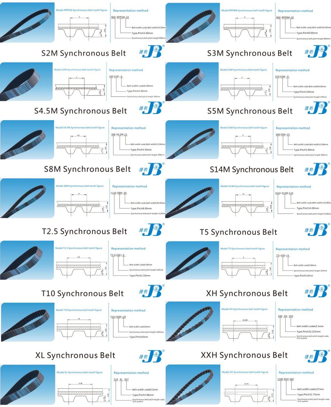 Customized Single-Sided Tooth Double-Sided Tooth 3m 14m Rubber Timing Belt