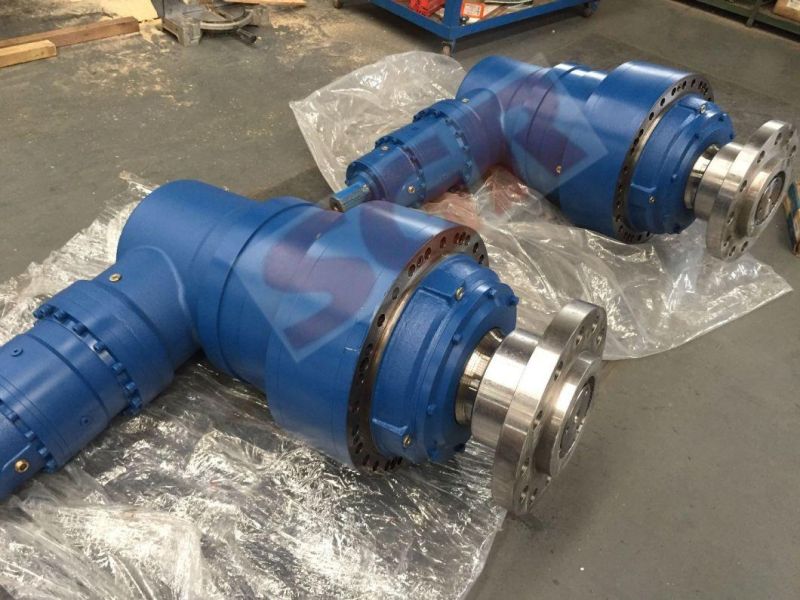 Customized High Torque Right Angle Planetary Gearbox Coupled with ABB Hydraulic Motor