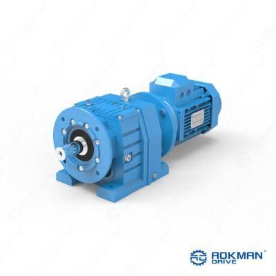 R Series Helical Gearbox Coaxial Gear Motor Speed Reduction Gearbox for Extruder Machine