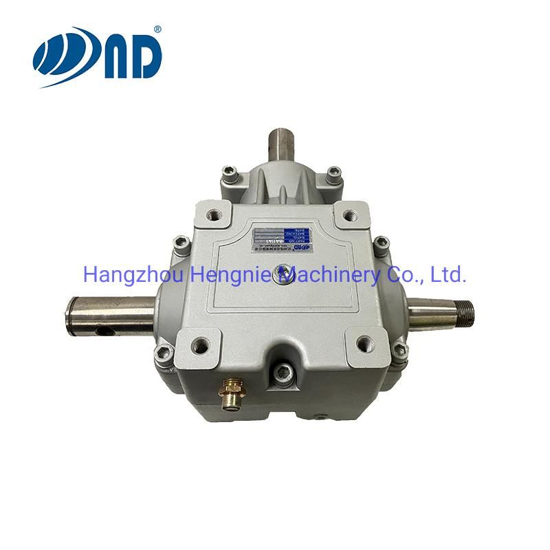 T Series 90 Degree Aluminum Right Angle Bevel Gearbox Agricultural Machinery Parts for Salt Spreaders Spreader Fertiliser Small Round Baller