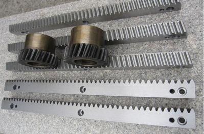 DIN6 M2 Steel Helical Teeth Straight Gear Rack and Pinion CNC Machined