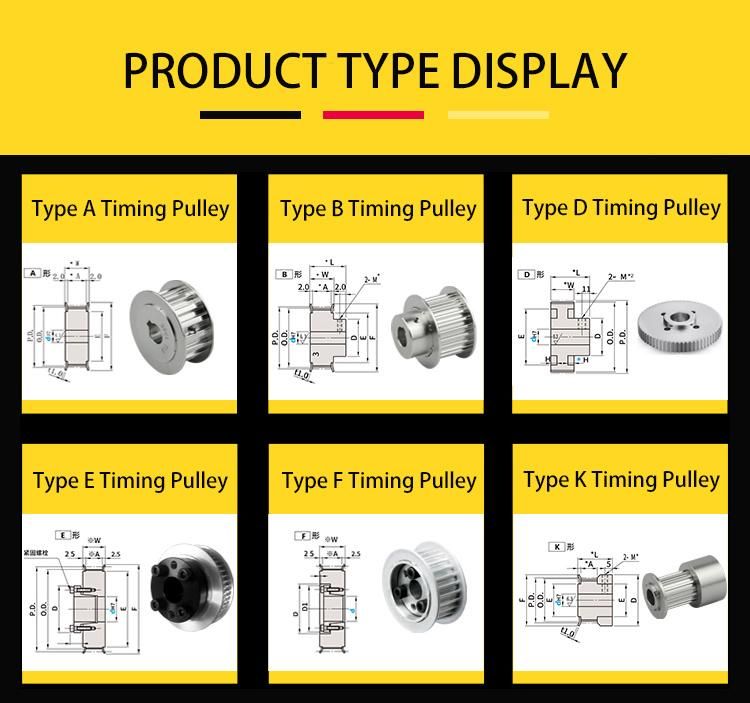 High Precision Timing Belt Pulley for 3D Printer China Factory