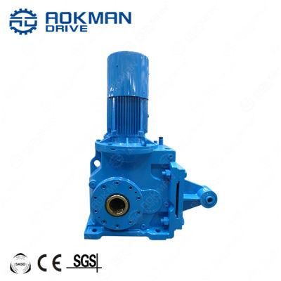 Aokman K Series Helical Bevel Gearbox Shaft Drive Motor Gearbox