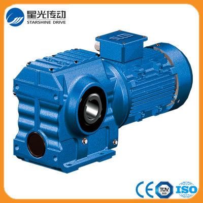 Industrial Power Transmission Helical Geared Motor Speed Reducer