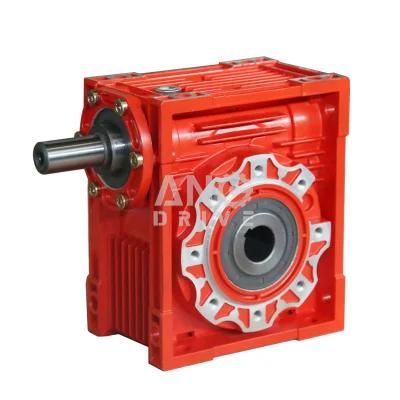 Worm Gear Speed Reducer Gear Motor Nmrv Worm Reduction Gearbox Connector Transmission High Quality RV Worm Gearbox Ratio 5-100 Made in China