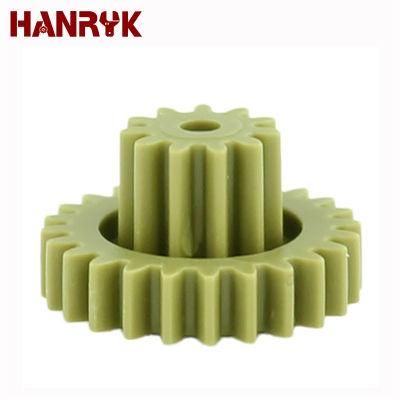 Machining Custom CNC Plastic POM Nylon Spur Ring Gear Small Nylon/Peek/POM Gear Double Plastic Gear