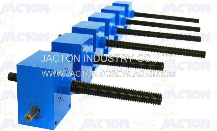 Custom Made Equivalent Italy Sj 50 Kn Worm Gear Jack Screw, Acme Screw Jack for Spain Customer