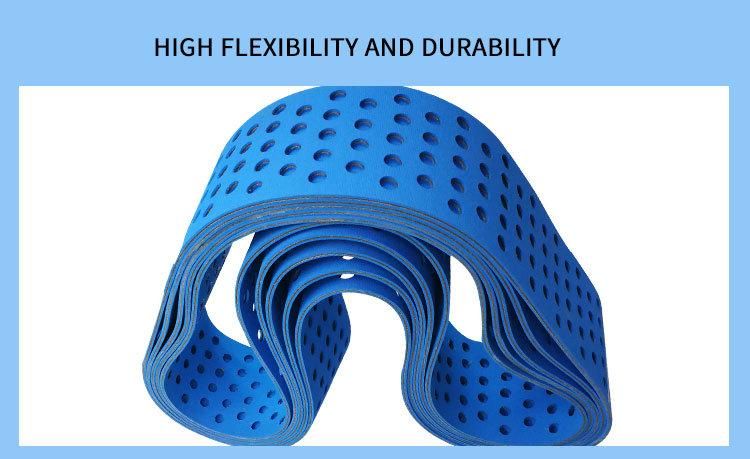 Nylon/Rubber Transmission Belt Flat Belts Sandwich Belt with Punched Holes