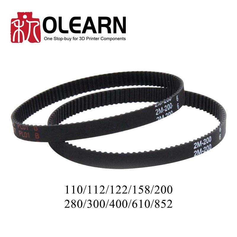 Olearn Gt2-6mm Open Timing Belt Width 6mm Gt2 Rubber Belt