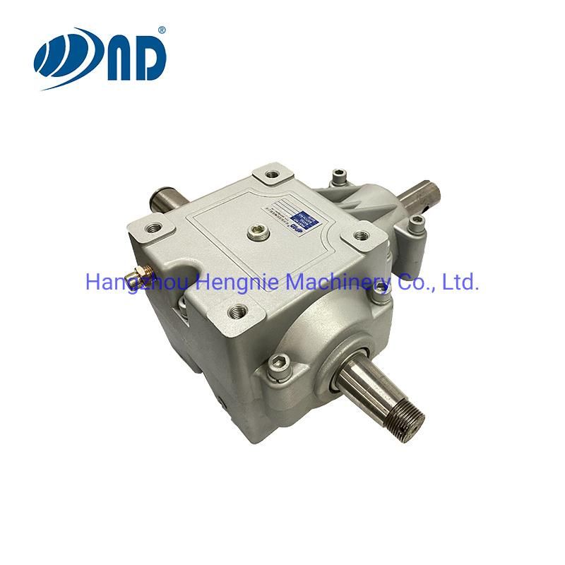 T Series 90 Degree Aluminum Right Angle Bevel Gearbox Agricultural Machinery Parts for Salt Spreaders Spreader Fertiliser Small Round Baller