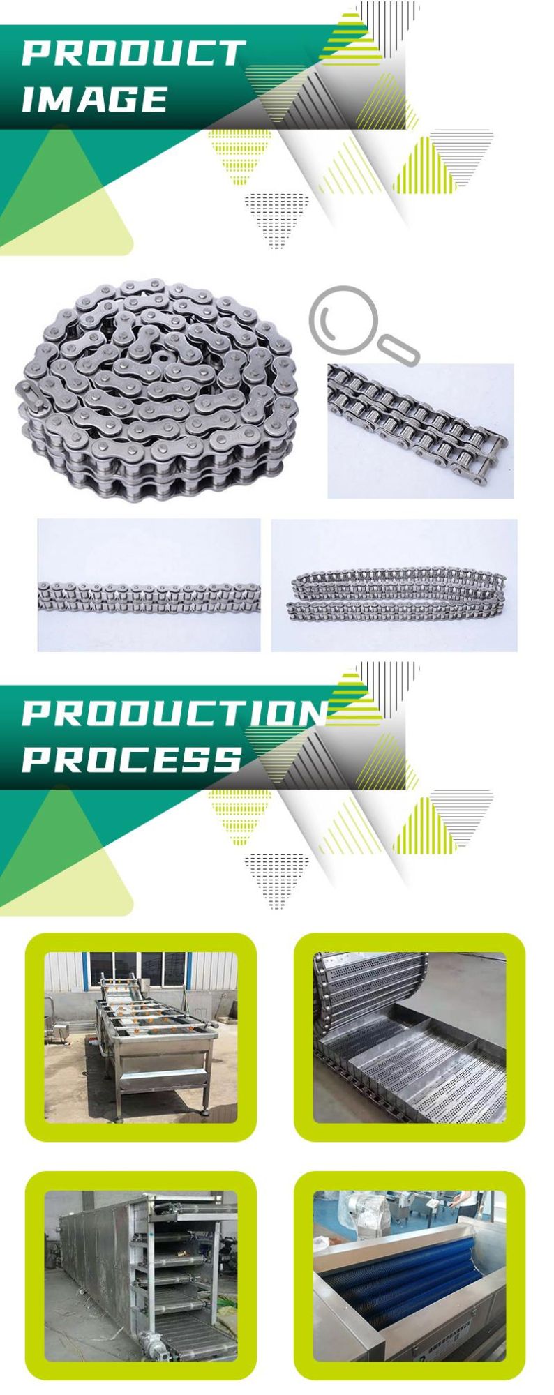 High Quality Stainless Steel Short Pitch Precision Single Roller Chain