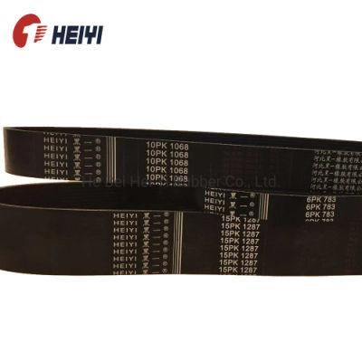 EPDM/Cr/Rubber Material Ribbed Belt for Wagon, Trucks, Car